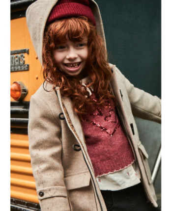 Maglione ricamo lustrini bambina