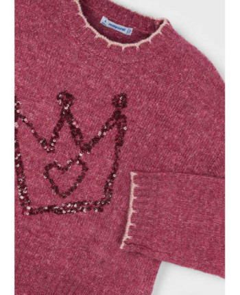 Maglione ricamo lustrini bambina