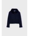 Cardigan colletto pellicciotto bambina