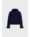 Cardigan colletto pellicciotto bambina