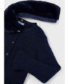 Cardigan colletto pellicciotto bambina
