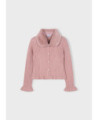 Cardigan colletto pellicciotto bambina