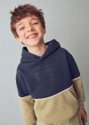 Felpa contrasto bambino