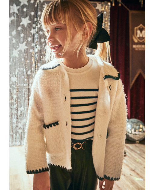 Giacca tricot bambina