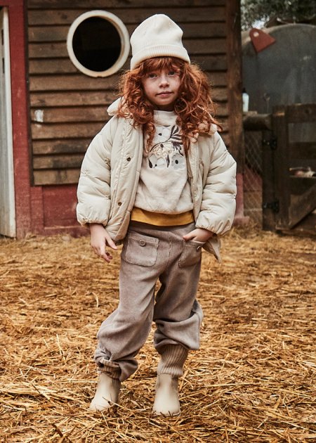 Pantalone velluto a costine bambina