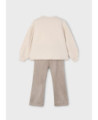 Completo leggings e felpa ricamo bambina