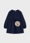 Vestito felpa con borsa bambina