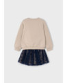 Completo gonna tulle e felpa bambina