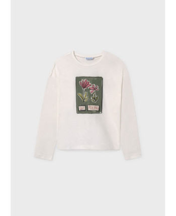 Maglietta fiori ragazza