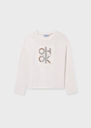 Maglietta lettere unisex