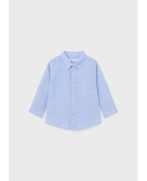 Camicia m/l lino basica