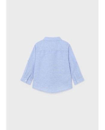 Camicia m/l lino basica
