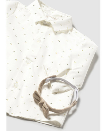 Camicia con papillon neonato
