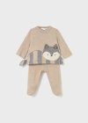 Completo ghettina e maglione animaletto neonata